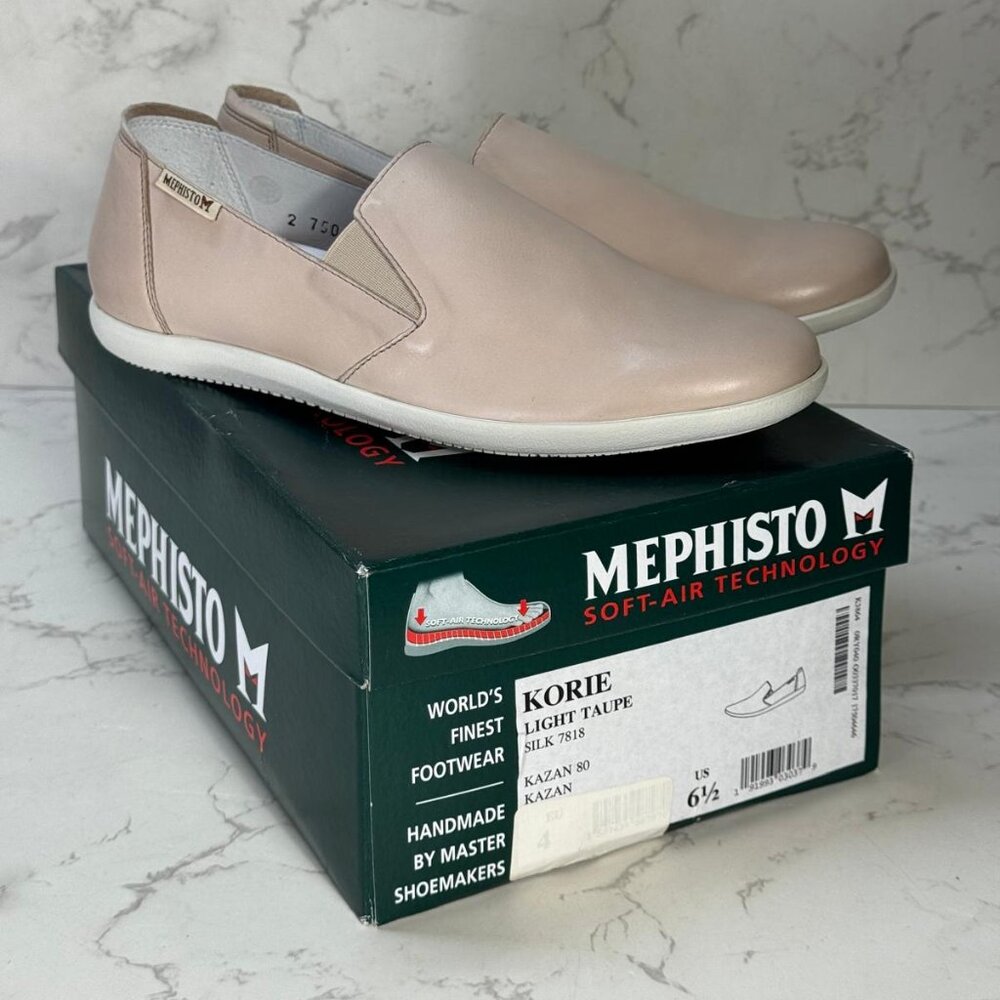 Mephisto Women's Korie Light Taupe Silk 7818 Size 6.5
